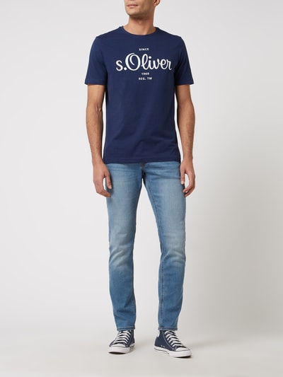 s.Oliver RED LABEL T-Shirt aus Baumwolle Marine 1