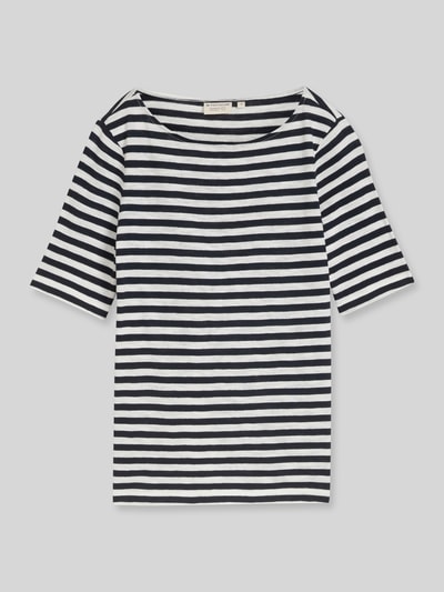 Tom Tailor Regular Fit T-Shirt aus reiner Baumwolle Marine 2