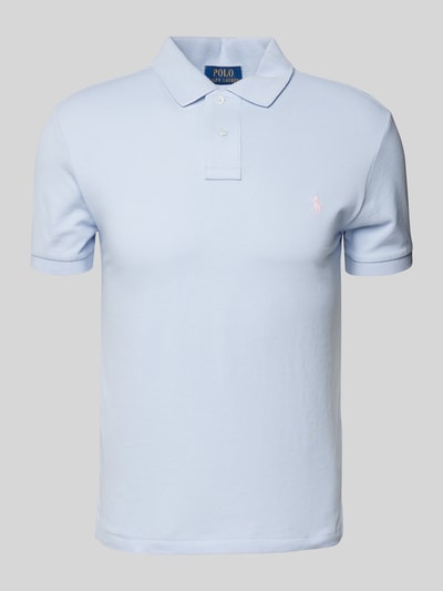 Polo Ralph Lauren Poloshirt mit Label-Stitching Hellblau 2