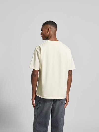 RHUDE Regular Fit T-Shirt mit Logo-Print Offwhite 5