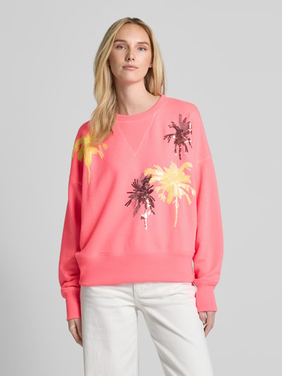 miss goodlife Sweatshirt met pailletten Felroze - 4