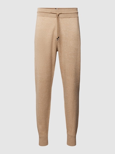 BOSS Sweatpants mit Schurwoll-Anteil Modell 'Onestino' Beige 2