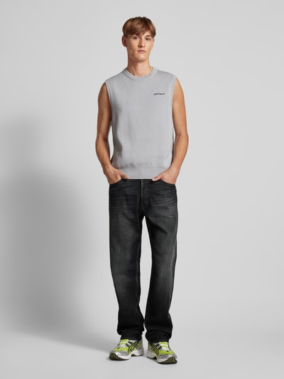 Replay Straight fit jeans in 5-pocketmodel Zwart - 1