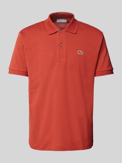 Lacoste Regular fit poloshirt met labelpatch Donkerrood - 1