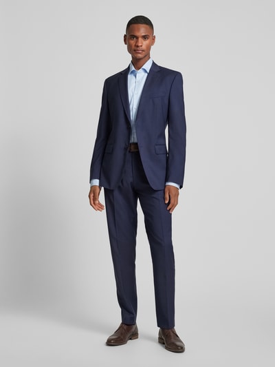 Eterna Slim fit zakelijk overhemd met haaikraag Bleu - 1