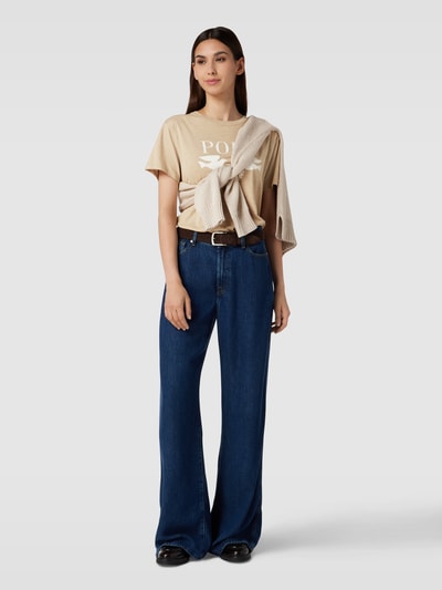 Polo Ralph Lauren T-Shirt mit Label-Motiv-Print Taupe 1