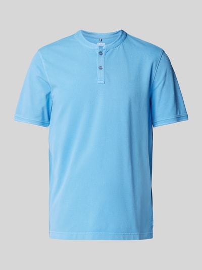 Cinque Slim Fit Poloshirt mit Rundhalsausschnitt Modell 'LANO' Bleu 2