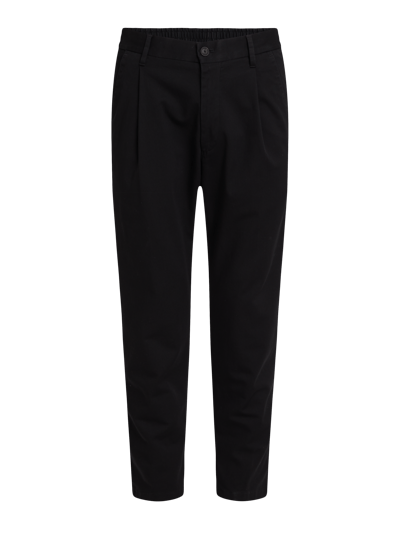 JOOP! Collection Loose Fit Bundfaltenhose mit Stretch-Anteil Modell 'Lead-T' Black 1