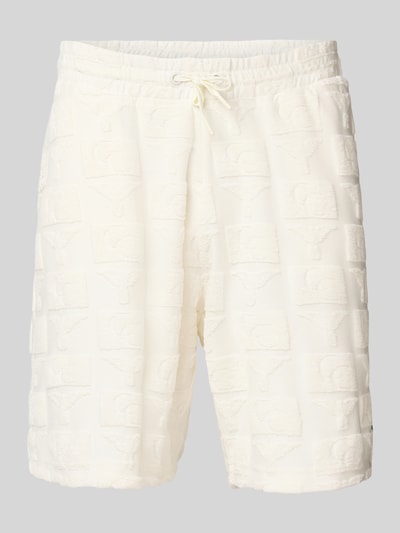 CARLO COLUCCI Regular Fit Sweatshorts mit Strukturmuster Modell 'BEACHWEAR' Offwhite 1