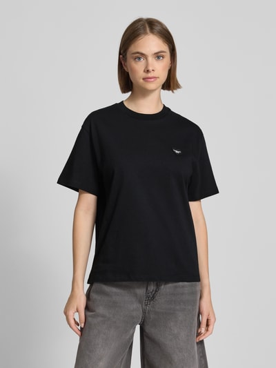 Carhartt Work In Progress T-shirt z naszywką z logo model ‘Heart II Hartt’ Czarny 4