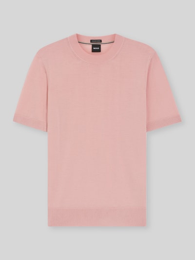 BOSS Regular Fit Pullover aus reiner Schurwolle Modell 'UMAURO' Rosa 2