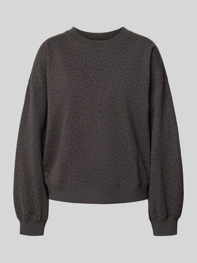 Juvia Sweatshirt mit gerippten Abschlüssen Black 1