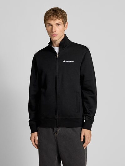 CHAMPION Sweatjacke mit Label-Stitching Black 4