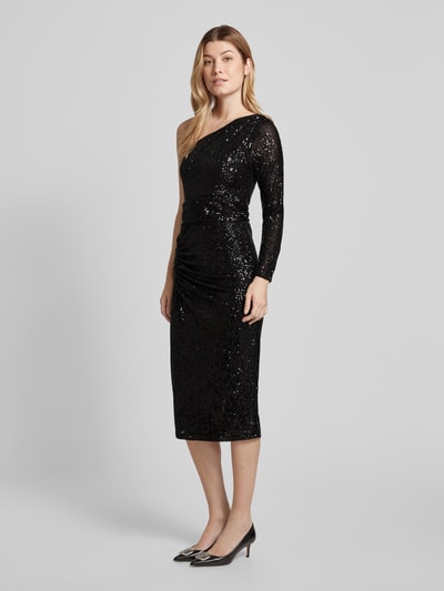 SISTAGLAM Cocktailkleid mit One-Shoulder-Träger Black 1