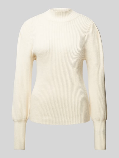 Only Gebreide pullover met opstaande kraag, model 'KATIA' Offwhite gemêleerd - 1