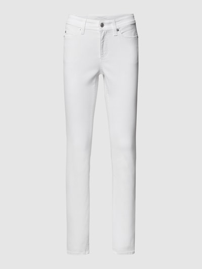 Cambio Mid Rise Jeans im Slim Fit Weiss 2