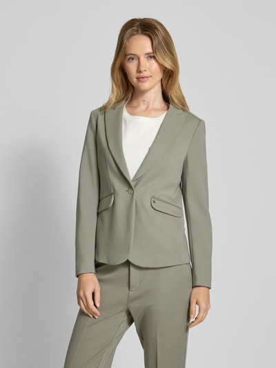 MOS MOSH Blazer mit Label-Applikation Modell 'BLAKE VIENNA' Oliv 4