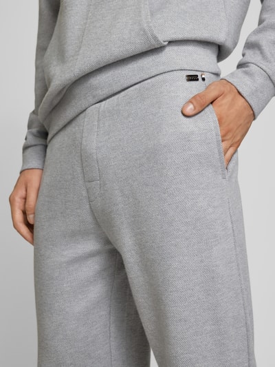 BOSS Loose Fit Sweatpants mit angedeutetem Eingriff Hellgrau 3