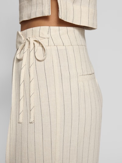 P&C* curated by Anna Schürrle Wide Leg Bundfaltenhose mit Leinen-Anteil Sand 3
