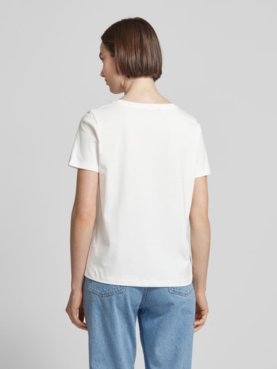 COMMA T-Shirt mit Statement-Print Weiss 5
