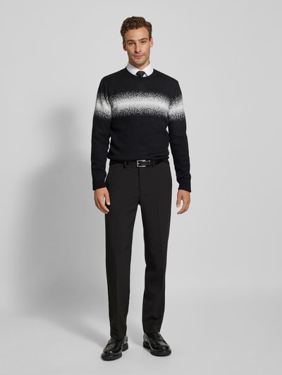 Antony Morato Strickpullover mit Rundhalsausschnitt Black 1