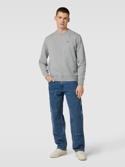 Levi's® Sweatshirt in Melange-Optik Hellgrau 1