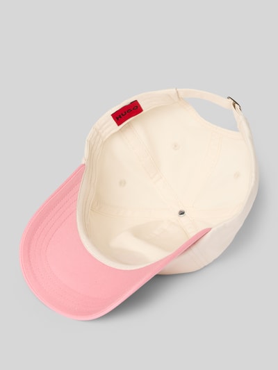 HUGO Baseballpet met labelstitching, model 'Asya' Felroze - 2