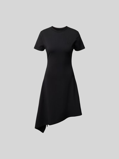 VETEMENTS T-Shirt-Kleid in asymmetrischem Design Black 2