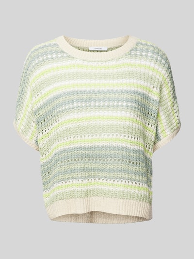 OPUS Gebreide pullover met 1/2-mouwen, model 'Punissa' Mintgroen - 2