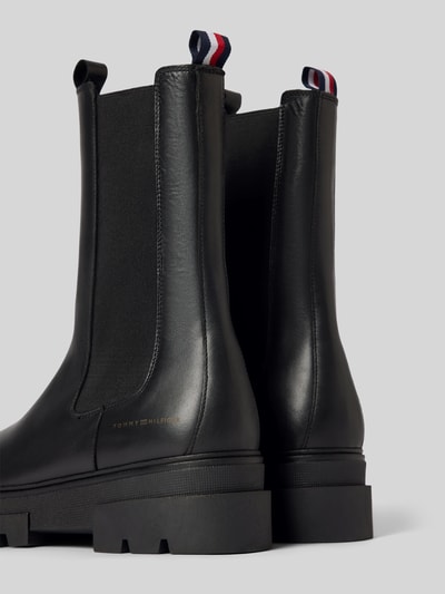 Tommy Hilfiger Chelsea boots met elastische inzet Zwart - 2