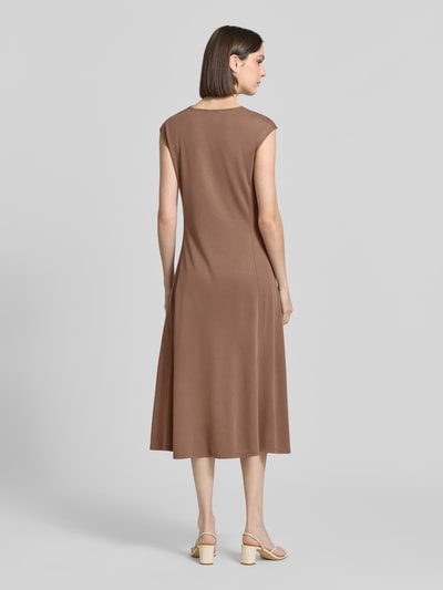 MM by Max Mara Regular Fit Midikleid mit Wasserfall-Ausschnitt Modell 'Vetusta' Hazel 5