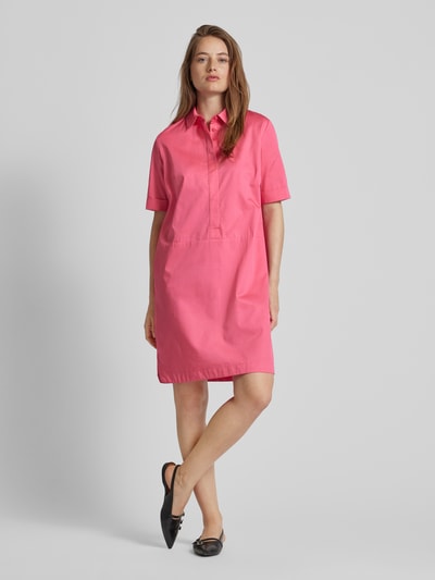 Betty Barclay Knielanges Kleid mit verdeckter Knopfleiste Pink 1