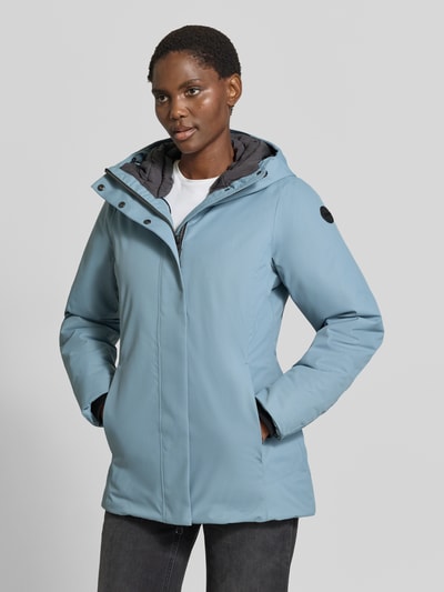 G.I.G.A. DX Jacke mit Label-Patch und Zweiwege-Reißverschluss Rauchblau 4