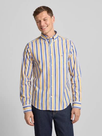 GANT Vrijetijdsoverhemd met knoopsluiting Pastelgeel - 4