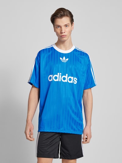 adidas Originals T-shirt met labelprint Koningsblauw - 4