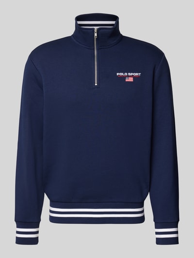 Polo Sport Sweatshirt mit Label-Stitching Dunkelblau 2