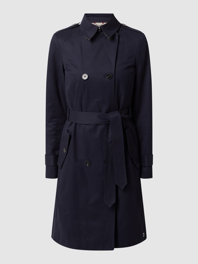 s.Oliver RED LABEL Trenchcoat van katoenmix  Marineblauw - 2