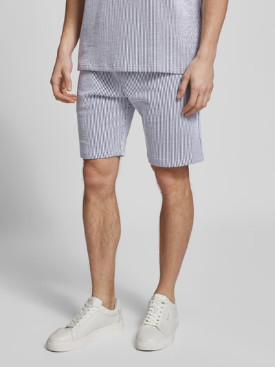 MCNEAL Slim Fit Shorts mit Eingrifftaschen  Dunkelblau 4