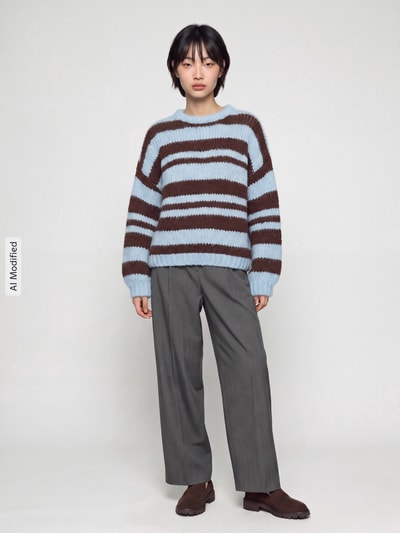 ONLY Sweter z przytulnym grubym ściegiem Jasnoniebieski 1
