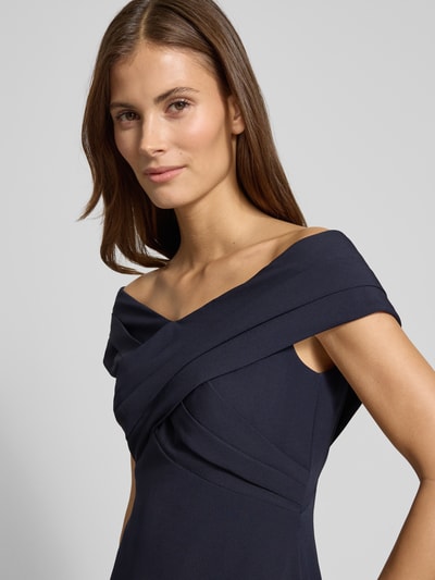 Lauren Ralph Lauren Sukienka wieczorowa z dekoltem carmen model ‘IRENE’ Ciemnoniebieski 3