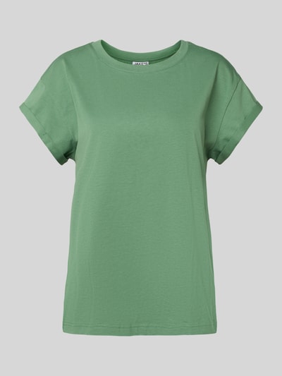 Jake*s Casual T-shirt z prążkowanym okrągłym dekoltem Zielony 2