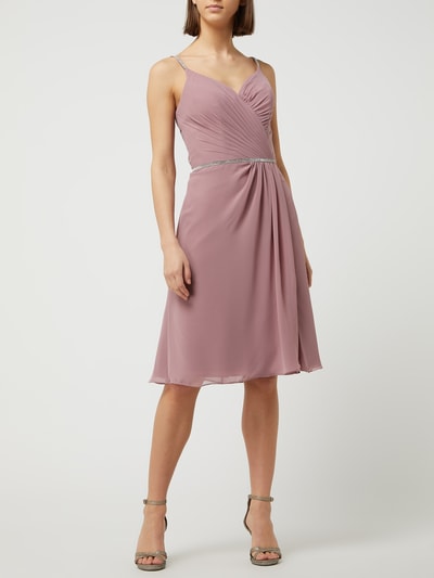 Luxuar Cocktailkleid aus Chiffon  Rosa 1