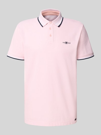 Tom Tailor Regular Fit Poloshirt aus Baumwoll-Mix Hellrosa 2