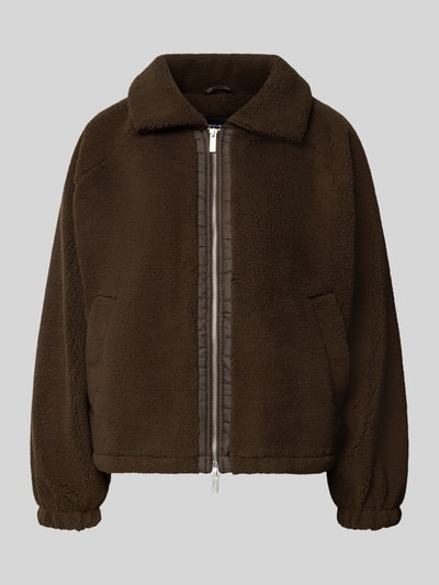 Pegador Teddyfell-Jacke mit Zweiwege-Reißverschluss Modell 'ENNA' Mittelbraun 1