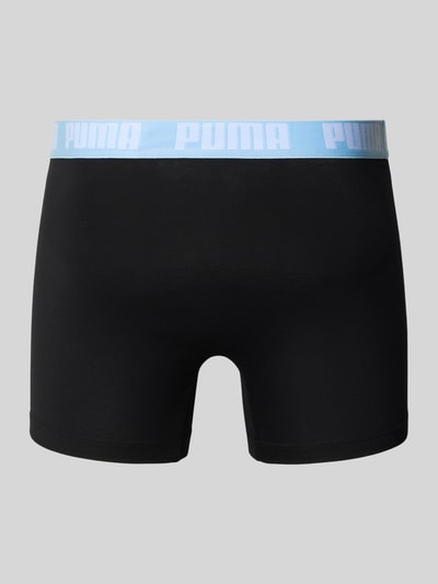 PUMA Boxershort met elastische logo in band in een set van 2 stuks Zwart - 3