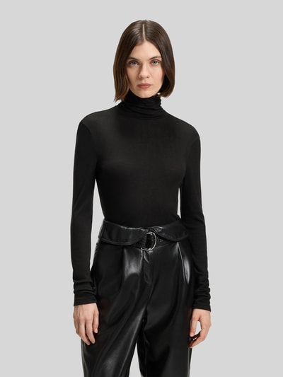 BOSS Orange Langarmshirt mit Rollkragen Modell 'Eliana' Black 4
