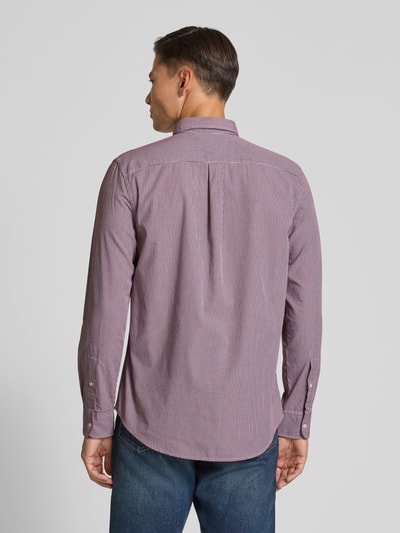 Tommy Hilfiger Regular fit vrijetijdsoverhemd van puur katoen-popeline Bordeaux - 5