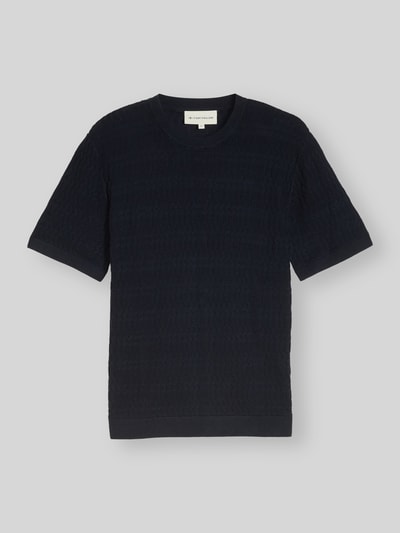Tom Tailor Sweter w kroju regular fit z czystej bawełny Granatowy 2