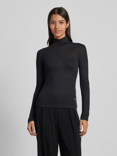 Guess Shirt met lange mouwen en turtleneck, model 'ANITA' Zwart - 4