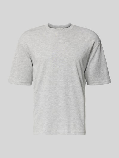 Produktfoto, Oversized Shirt aus Baumwoll-Mix Modell 'LOOSEOSCAR' von SELECTED HOMME in Melange-Optik, unifarben, Feinripp-Struktur